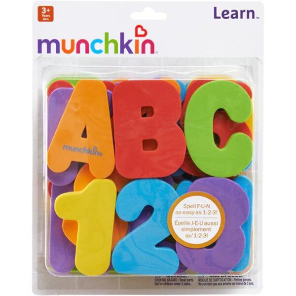 Munchkin Vonios žaislas - raidžių ir skaičių rinkinys - Munchkin