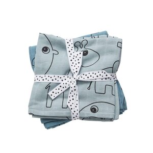 Done by Deer Swaddle, 2-pack, Contour, grey - BabyOno