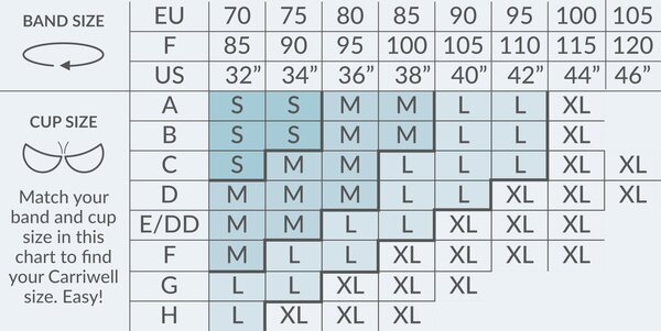 Carriwell maternity&nursing bra with Padded Carri-Gel support  - Carriwell