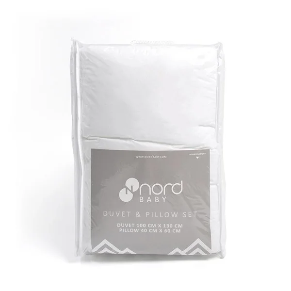Nordbaby Duvet and Pillow Set 100*130, 40*60 White - Nordbaby