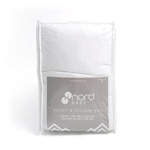 Nordbaby Duvet and Pillow Set 100*130, 40*60 White - Nordbaby