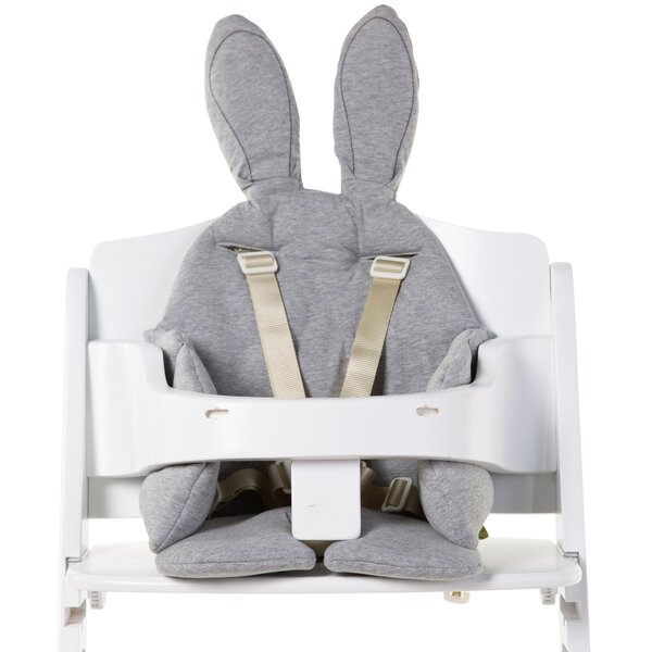 Childhome Rabbit barošanas krēsla ieliktnis Jersey Grey - Childhome