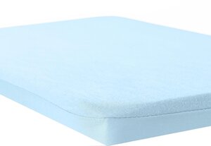 Nordbaby 2in1 Fitted Sheet & Protector 60x120 Sky Blue - Leander