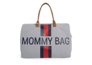 Childhome Mommy Bag nursery bag Canvas Grey Stripes - Nordbaby