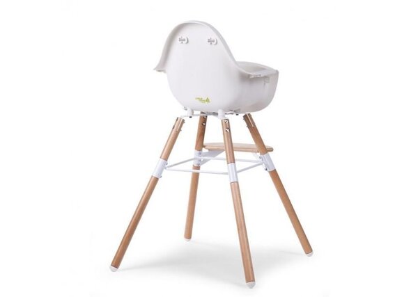 Childhome Evolu 2 chair 2in1 with bumper, White - Childhome