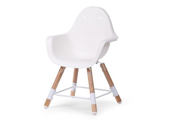 Childhome Evolu 2 chair 2in1 with bumper, White - Childhome