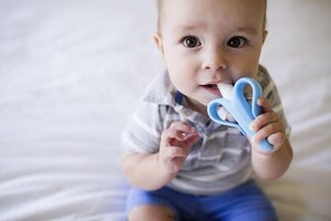Baby Banana Infant Toothbrush Blue - Nordbaby