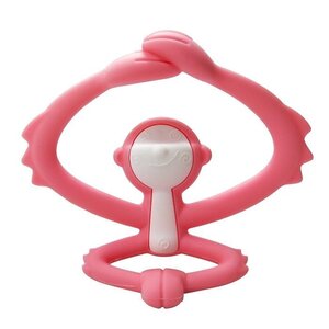 Mombella teether Hugging Monkey Pink - BabyOno