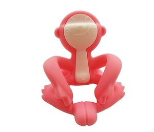 Mombella пропезыватель для зубов Hugging Monkey Pink - Suavinex
