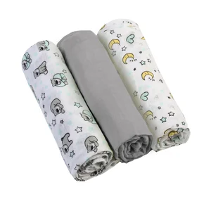 BabyOno muslin diapers super soft 3 pcs Grey - Done by Deer