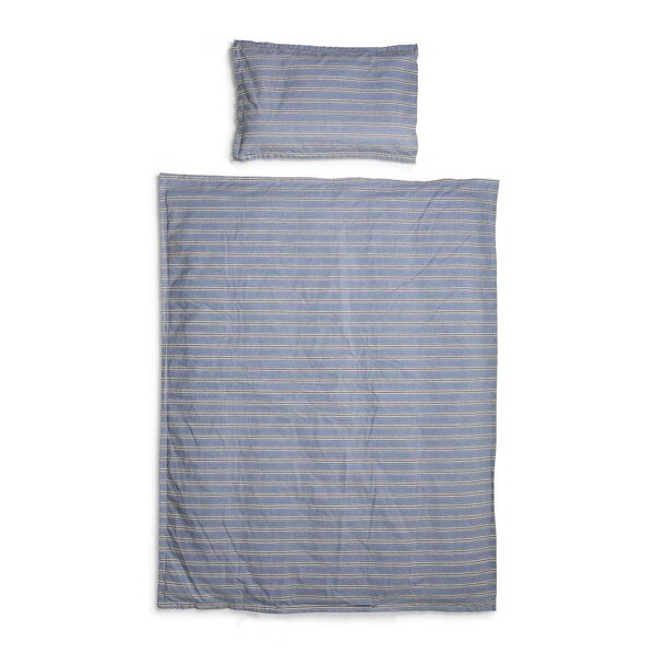 Elodie Details Crib Bedding Set  Sandy Stripe One Size Blue/Beige/Black - Elodie Details