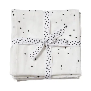 Done by Deer Burp cloth, 2-pack, Dreamy Dots, White - Done by Deer