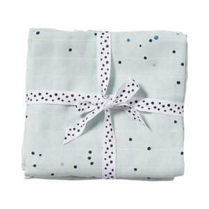 Done by Deer Burp cloth, 2-pack, Dreamy Dots, Blue - Done by Deer