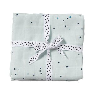 Done by Deer Burp cloth, 2 pack, Dreamy Dots, Powder - Liewood