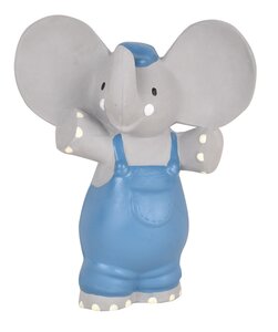Tikiri Alvin the Elephant all rubber Squeaker Grey - Tikiri