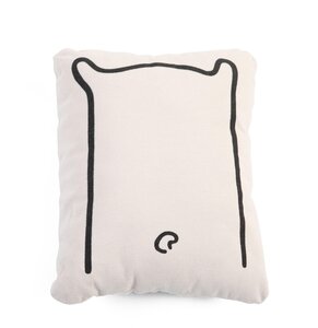 Childhome canvas cushion bear White - Nordbaby