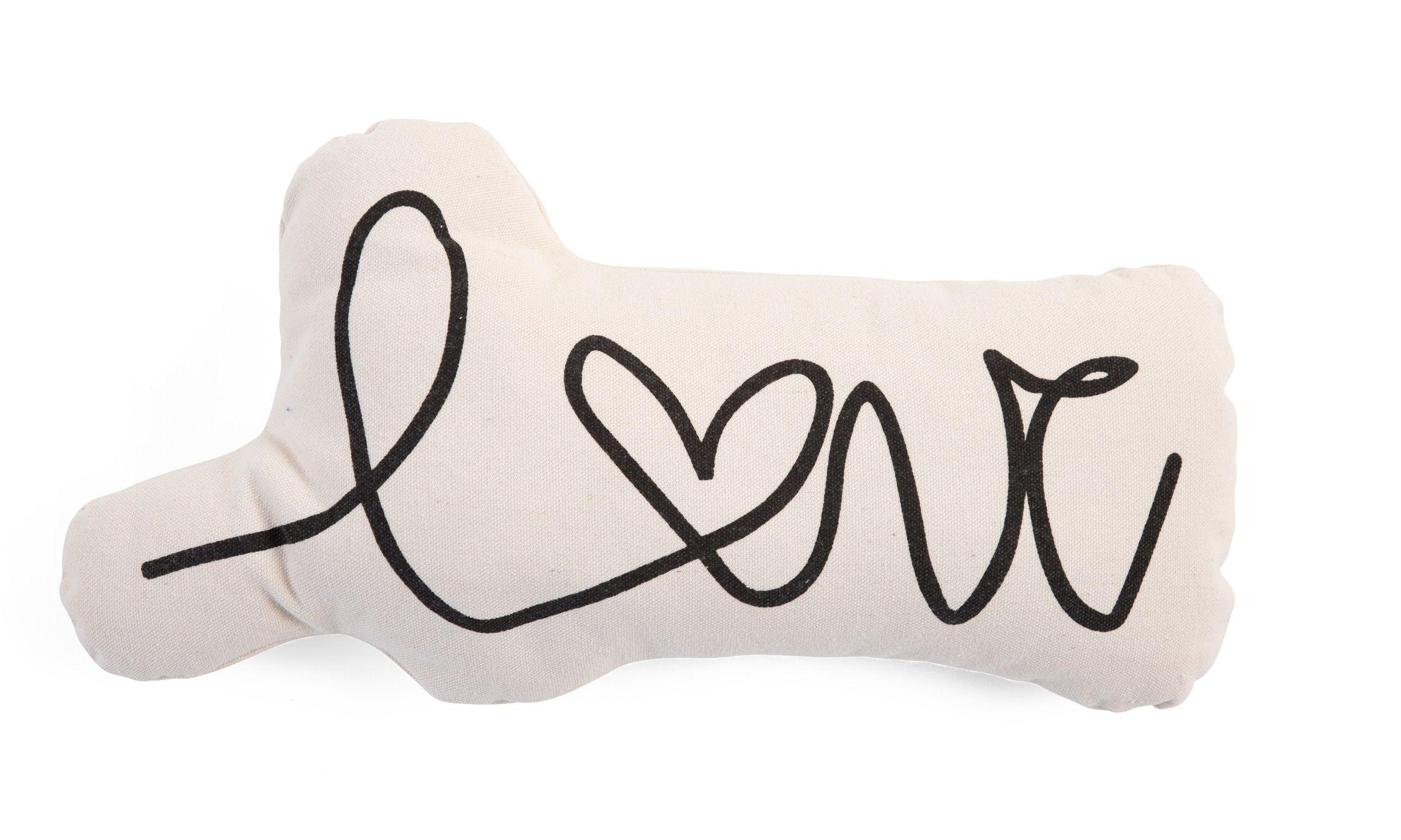 Childhome canvas cushion love letter White - Childhome
