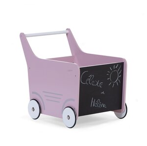 Childhome wooden stroller, pink - Childhome