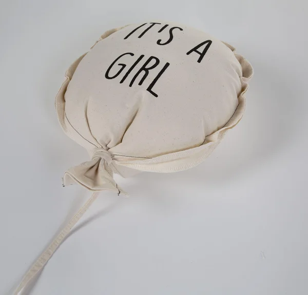 Childhome canvas balloon deco girl 35x26x8 White - Childhome