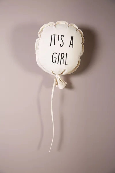 Childhome canvas balloon deco girl 35x26x8 White - Childhome