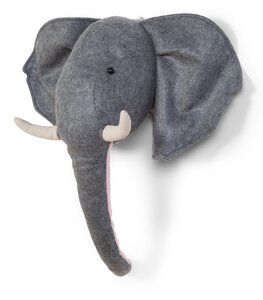 Childhome felt elephant head wall deco Grey - Childhome