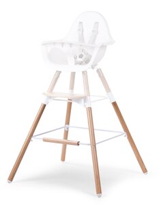 Childhome evolu extra long legs natural white + footstep - Childhome