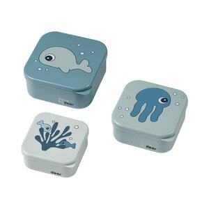 Done by Deer Snack box set 3pcs Sea Friends Powder - BabyOno