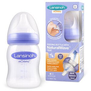 Lansinoh feeding bottle with NaturalWave® teat 160ml - Lansinoh
