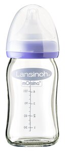 Lansinoh Stiklinis buteliukas kūdikiui „Violet“, 160ml. - Lansinoh