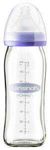 Lansinoh glass feeding bottle with NaturalWave® teat 240ml - Lansinoh