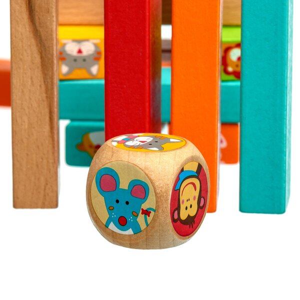 Lucy & Leo Guess who Falling tower Wooden Game - Lucy & Leo