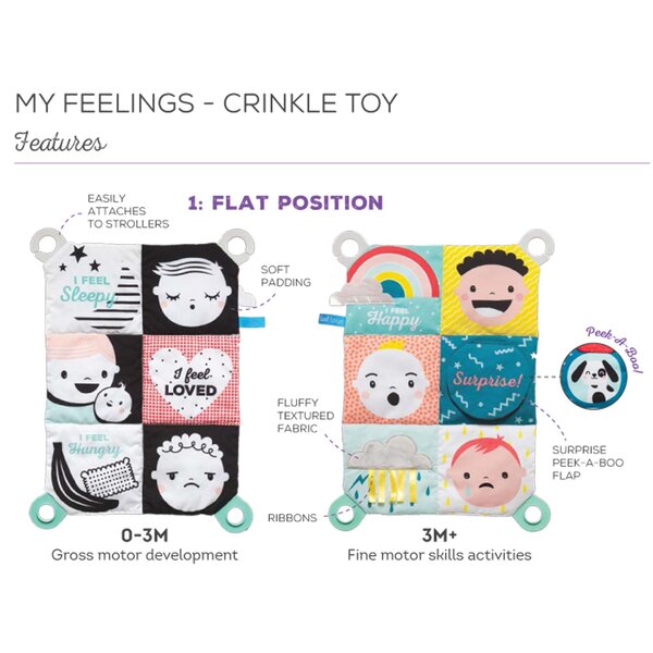 Taf Toys My feelings crinkle toy - Taf Toys