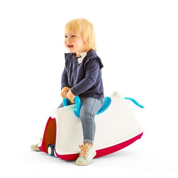 Chillafish Trackie 4-in-1 rocker and riding toy Blue - Chillafish