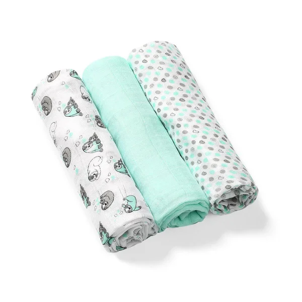 BabyOno bamboo diapers 3pcs, Green - BabyOno