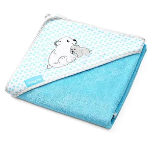 BabyOno bambusest kapuutsiga vannirätik 100x100cm, Blue - BabyOno