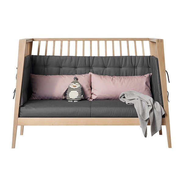 Leander bērnu gultas polsteri spilveni Linea/Luna , Cool Grey - Leander