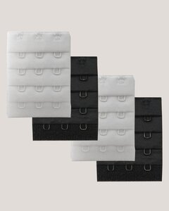 Carriwell Bra Extenders White and Black, 4pcs - Carriwell