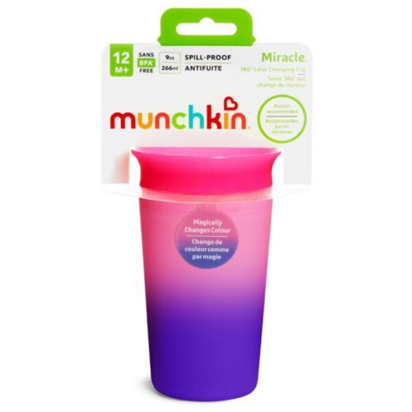 Munchkin Miracle Cup 266ml, Colour Changing  - Munchkin