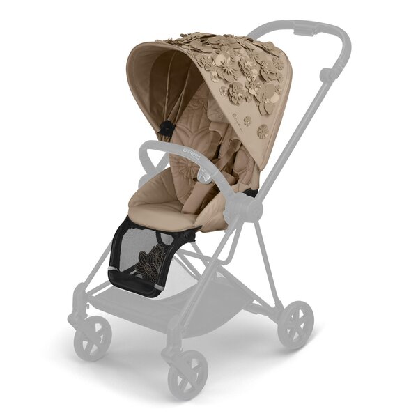 Cybex Mios 2 buggy Simply Flowers Nude Beige, Rose Gold Frame - Cybex