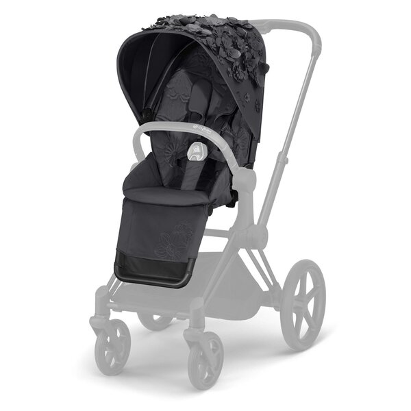 Cybex Priam 3 ratu komplekts Simply Flowers Dream Grey,Matt Black - Cybex