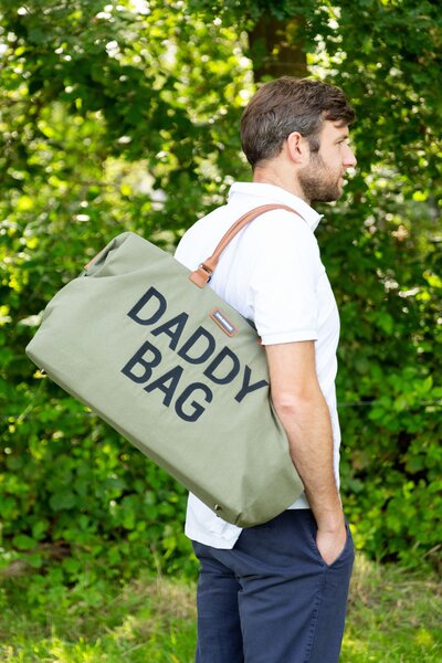Childhome Daddy bag nursery bag - canvas Khaki - Childhome