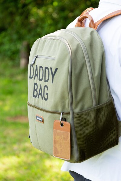 Childhome tarvikute kott Daddy bag canvas Khaki - Childhome