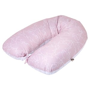 Nordbaby Nursing pillow Pink/Frozen Leaves - Nordbaby