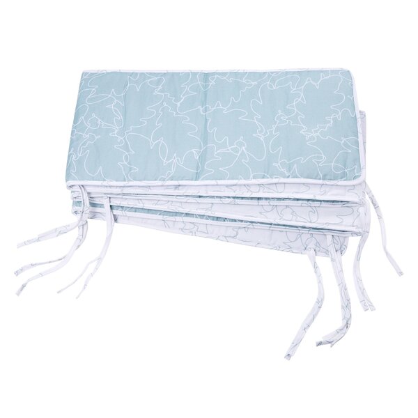 Nordbaby Lunar cot bet set with bedding Frozen Leaves Green - Nordbaby