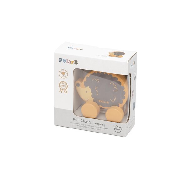 PolarB Pull Along - Hedgehog - PolarB