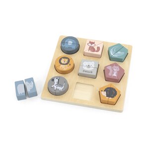PolarB Shape Block Puzzle - Wild Animals - PolarB