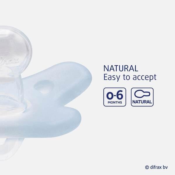 Difrax соска Soother Natural Silicone 0-6 M - Difrax