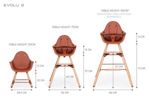 Childhome Evolu evolu krēsla kājas + kāju balsts - Childhome