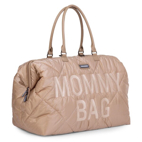 Childhome Mommy Bag suur tarvikute kott Puffered Beige - Childhome