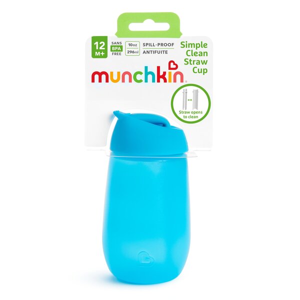 Munchkin buteliukas su šiaudeliu 1pk Simple Clean 296ml - Munchkin